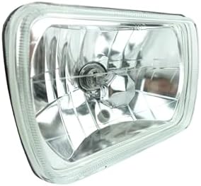 H&A Motorsports H6054 7"x6" Chrome Housing Diamond Cut Headlights Replacement Glass H4 7x6