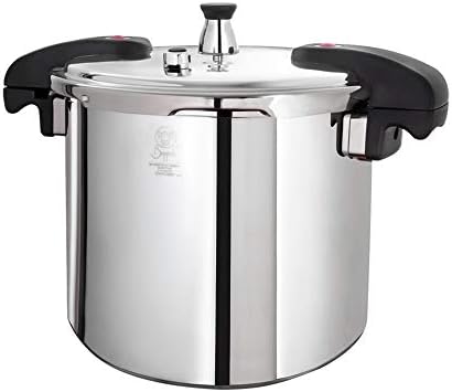 Buffalo 15 Qt Pressure Cooker Stainless Steel - Large Stove Top Canner | 15 Quart Pressure Canners for Canning - Easy to Clean Pressure Canning Pot with Lid - Can Cooker - QCP415