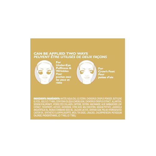 Peter Thomas Roth | 24K Gold Firming Hydra-Gel Eye Patches | Gold-Infused Eye Mask Patches for Fine Lines, Crow's Feet and Dark Circles