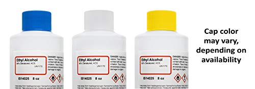 Aldon ACS Reagent Grade 95% Denatured Ethyl Alcohol, 8 Ounce - Not for Use on Body or Skin