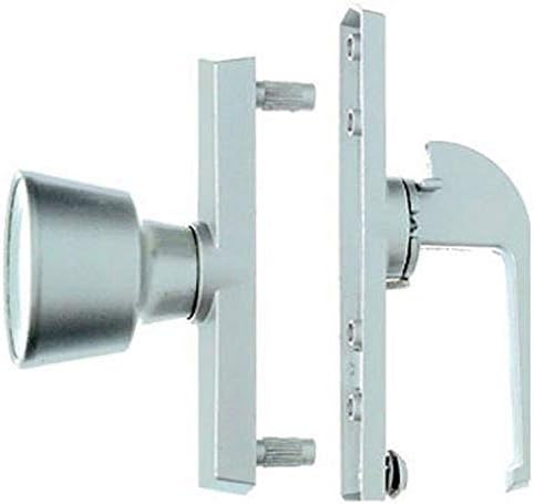 Wright Products - Universal Knob Door Latch for Screen and Storm Doors, Aluminum Grey