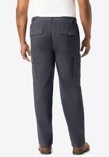 Boulder Creek by Kingsize Men's Big & Tall Renegade Side-Elastic Waist Cargo Pants