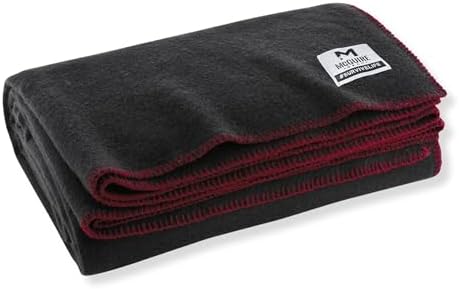 M MCGUIRE GEAR Heavy Duty Wool Blanket, Survival, Emergency, and First Aid Use – Mil-Spec, Fire Retardant