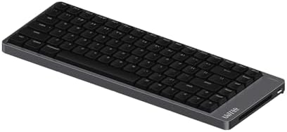 LOFREE Flow2 Low-Profile Mechanical Keyboard, CNC Aluminum Body with Gasket Mount, Tri-Mode Wireless, Hot-Swappable & VIA Compatible, Side Touch Bar, for Mac/Windows (Space Gray, 84 Keys)