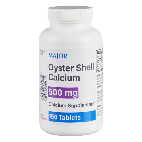 Major Oyster Shell Calcium 500 mg - Calcium Supplement - 150 Tablets (1 Pack)