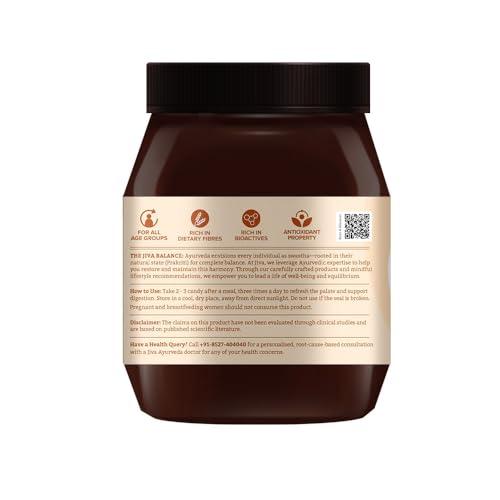 Jiva Ayurveda Amla Candy (Chatpata) - 400g (14.1 oz) | Tangy Indian Gooseberry Bites | Natural Vitamin C & Antioxidant Rich | Zesty Sweet & Spicy