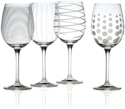 Mikasa Cheers Bordeaux Wine Glass, Set of 4, 24 Ounce, Clear