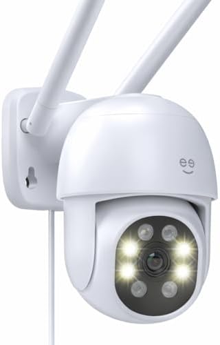 Geeni Lookout 2K Outdoor Auto-Follow Security Camera – Outdoor Security Camera, Weather Resistant with Pan-Tilt, Motion Tracking, Dual-Band Wi-Fi