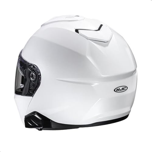 HJC i91 Solid Modular Motorcycle Helmet with HJ-33 Pinlock Shield, DOT Approved (Semi Flat Black, Medium)
