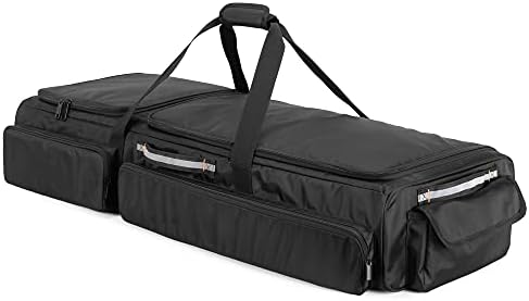 samdew Under Seat Storage Bag for SuperCrew Cab & Crew Cab, Large, Bag Only | Back Seat Organizer for Most Full Size Trucks, Dual-Compartment