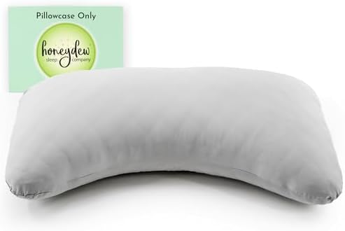 Honeydew Queen Side Pillow Case - Fits The Scrumptious and Essence Curved Pillows for Side Sleeping - Comfortable and Soft Cooling Viscose Made from