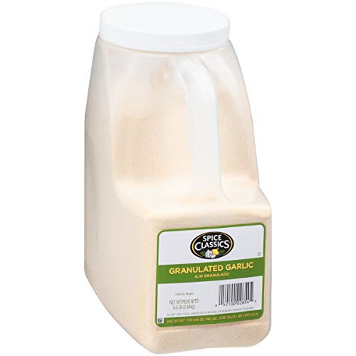 Spice Classics Granulated Garlic, 25 oz - One 25 Ounce Container of Garlic Powder Seasoning, Use on Vegetables, Meats, Rubs and Dressings for a Bold Flavor
