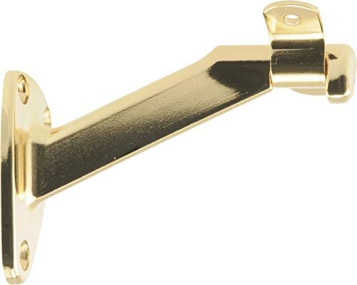 Hardware Essentials 853408 Extended Neck Handrail Brackets Brass