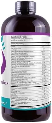 Liquid Super Multivitamin and Minerals, 16 oz | Premium Vitamins for Enhanced Absorption, Daily Supplement for Optimal Health and Wellness