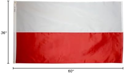 Annin Flagmakers Poland Flag - 2 x 3 Feet (Model 196822) | USA-Made to Official United Nations Design Specifications