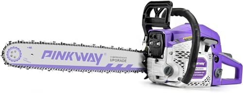 2-cycle 63CC Chainsaw Saw Gas Powered 20" Chain Saws Cordless Petrol Saw Handheld Chainsaw for Cutting Wood Trees Branches (63ACK)