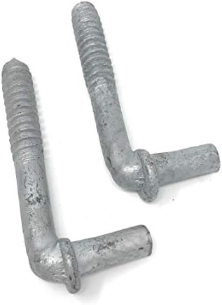 Lag Screw Style 2 Pc Pack Chain Link Gate Hinge 5/8" x 6"