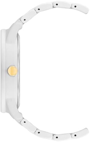 Nine West Women's Metal Bracelet Watch with Rubberized Coating
