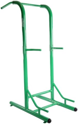 Stamina Pull Up Bar Tower & Dip Station, Free Standing Outdoor Home Gym Equipment - Adjustable and Portable Workout Stand for Calisthenics Body Weight Training