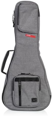 Gator Cases Transit Series Lightweight Bass Guitar Gig Bag with Back Pack Straps and Rubberized Base, Tan Exterior (GT-BASS-TAN)