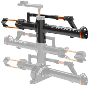 Kuat NV Add-On 2.0-2" - +2-Bike Rack, Black Metallic (NA22B) | Increases 2" NV 2.0 to a 4-Bike Hitch Rack, Rugged All-Metal Construction, E-Bike Compatible, Easy Installation