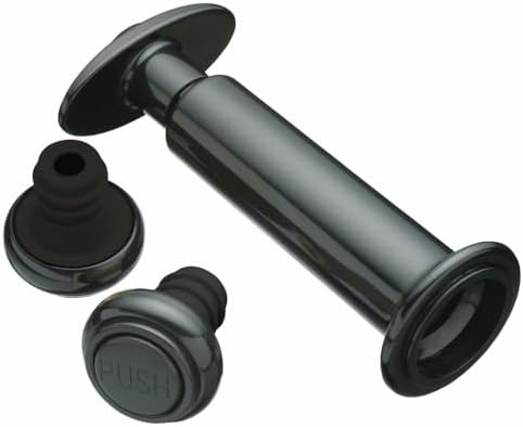 BarCraft Wine Vacuum Pump and Bottle Stoppers Set in Gift Box, 3 Pieces