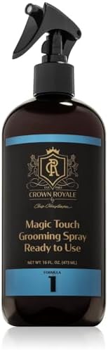 Crown Royale Magic Touch Formula 1 Pet Grooming Spray Ready-to-Use, No Heavy Build-Up, Finishing Spray, Prevents Coat Matting