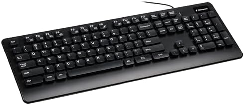 ALT Waterproof Keyboard and Mouse Combo Wired, USB Spill-Resistant Membrane Keyboard with Optical Mouse