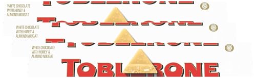 Toblerone White Chocolate, 3.52-Ounce Bars (Pack of 12)