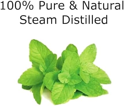 Peppermint Essential Oil 4 oz. with Huge Glass Bottle, Glass Dropper, and Sprayer. Detailed User's Guide E-Book. Skin Care, Garden Care, and Hair Care.