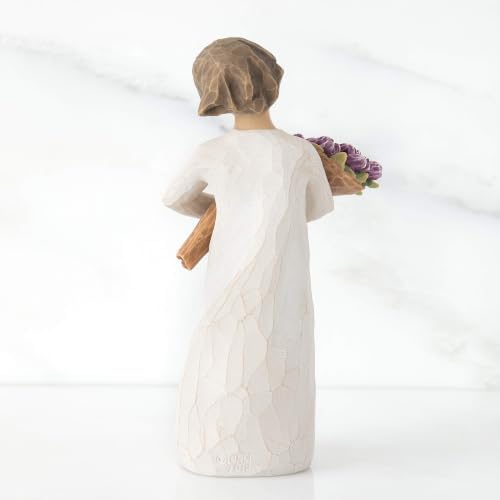 Willow Tree Happiness, Sculpted Hand-Painted Figure | Cast from a Susan Lordi Original Carving, Meaningful Keepsake Gift for Loved Ones, Display on Shelf, Table or Mantel