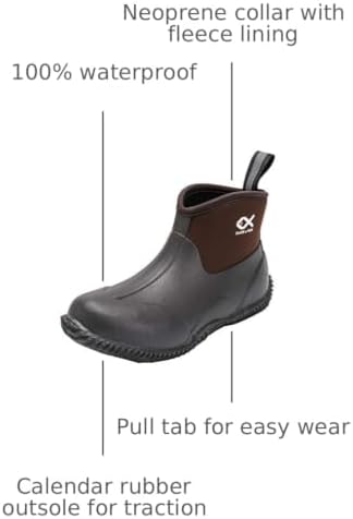 Duck and Fish Men Neoprene Ankle Hunting Work Shoe