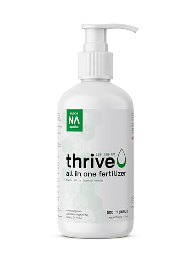 Thrive Planted Aquarium Fertilizer -All in One Planted Tank Liquid Fertilizers - Micro & Macro Nutrient Rich Food for Aquatic Plants - Highly Concentrated for 2500 Gallons of Water - Handy Pump Bottle