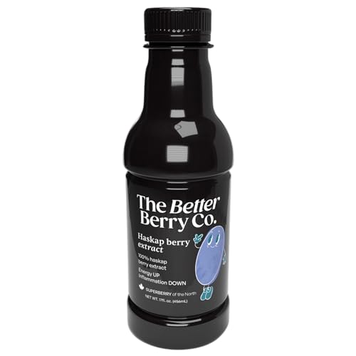 Got Inflammation? Get Haskap | 100% Pressed Haskap Berry Juice | Naturally Delicious | Nothing Added | Rich in Anthocyanins (red-purple color)