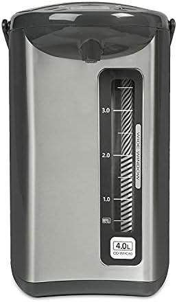 Zojirushi CD-WHC40XH Micom Water Boiler and Warmer, 135 oz, Stainless Gray | Capacity One button, electric dispensing 4-Keep Warm, 135-ounce