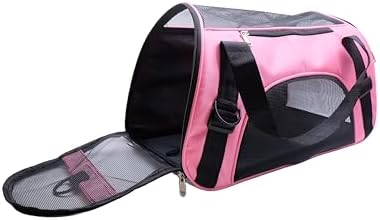 ZaneSun Cat Carrier,Soft-Sided Pet Travel Carrier for Cats,Dogs Puppy Comfort Portable Foldable Pet Bag Airline Approved (Small Blue)