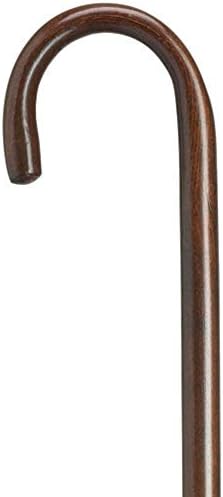 Unisex Round Nose Comfort Crook Cane Walnut -Affordable Gift! Item #DHAR-9003207