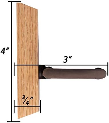 Dulcimer Hanger wall mount hanger by String Swing CC01D-O Solid Oak Hardwood Block