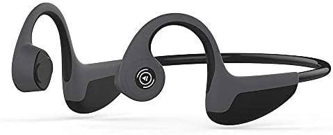 Bone Conduction Headphones Bluetooth 5.0 Open Ear Wireless Titanium HiFi Stereo with Mic Sweatproof Sports Headphones for Running Driving Cycling