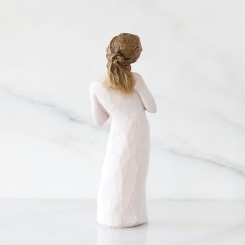 Willow Tree Quietly, Sculpted Hand-Painted Figure | Cast from a Susan Lordi Original Carving, Gift Offering Comfort, Peace, Support and Inner Strength, Includes Enclosure Card