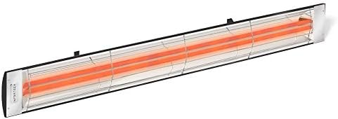 Infratech CD-6024 BL Stainless Steel 61.25” Dual Element Fixture 6000 Watt, 240 Volt, Black Finish