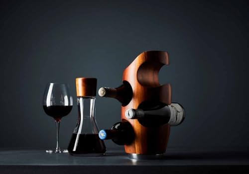 nambe Vie Decanter | Glass Wine Decanter Bottle for Bourbon, Brandy, Juice