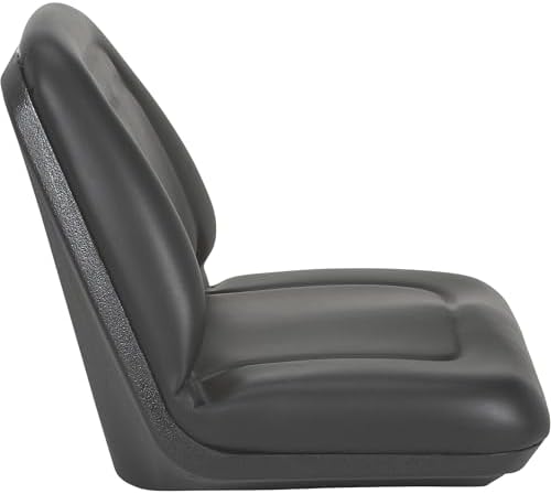 A & I Deluxe Midback Utility Lawn Mower Seat - Black, Model Number TM555BL