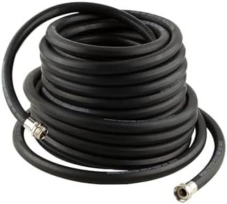 Briggs and Stratton 8BS75 75-Foot Premium Heavy-Duty Rubber Garden Hose, Brass