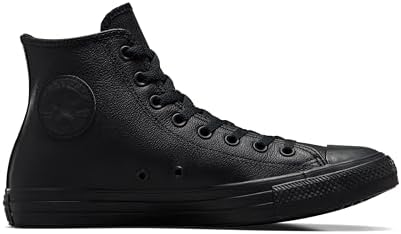 Converse Chuck Taylor All Star Leather High Top Shoe, black mono, 11 M US
