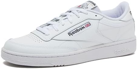 Reebok Club C 85 Mens Tennis Shoes, Casual Fashion White Sneakers for Men