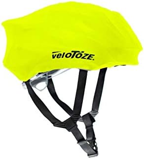veloToze Cycling Helmet Cover, fits Most Bike Helmets - Keeps Wind, rain and Sun Away from Head; Bright Colors for Visibility
