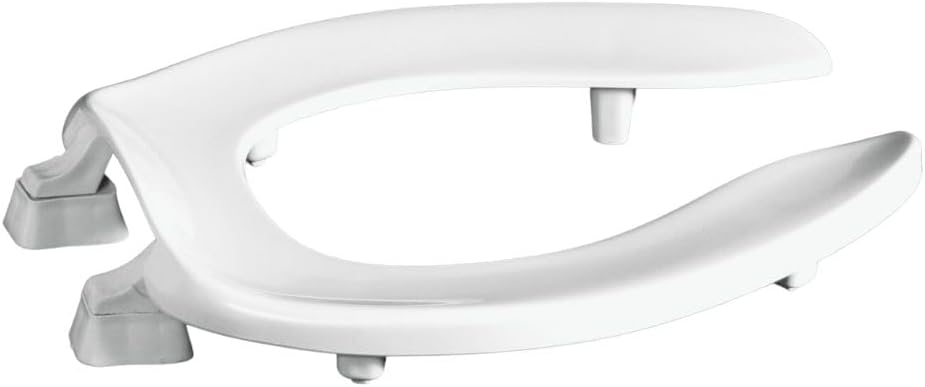 Centoco 3 inch Raised Toilet Seat for Seniors, Elongated, White | Closed Front, Cover, Plastic, 3L800STS-001, Made in the USA