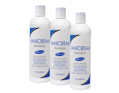 Vanicream Shampoo for Sensitive Skin, Dermatologist Tested, Free of Dyes, Fragrance, Parabens and Formaldehyde Releasers, Sulfate-Free