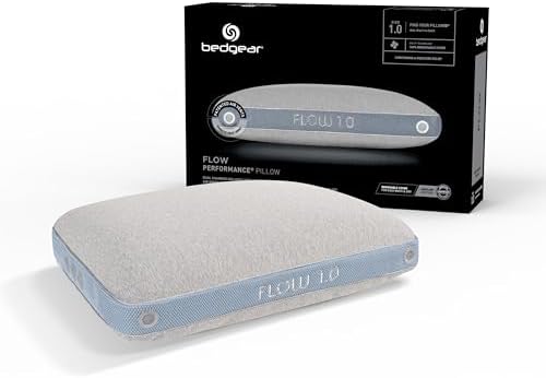 Bedgear Flow Performance Pillow, 2.0 Soft Cooling Pillow for Back